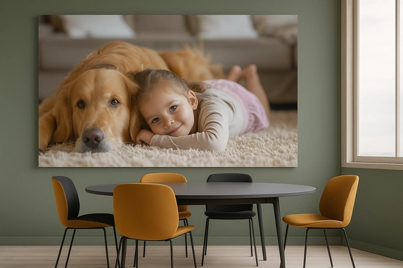 Das Foto auf Aluminium ist farbecht und weist keine störenden Reflexionen auf.