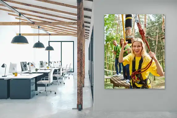 Das auf Forex gedruckte Foto hat leuchtende Farben.