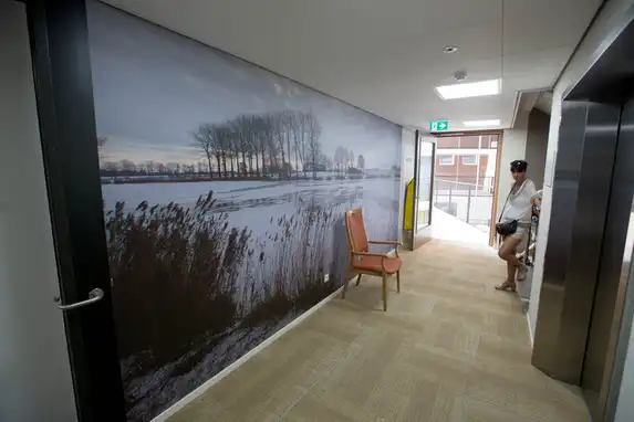 Airtex Fototapete als Wanddekoration für Büro oder Wohnraum.