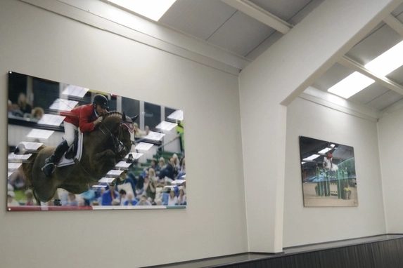 Fotos auf Plexiglas für den Stall Tal Milstein in Asse.