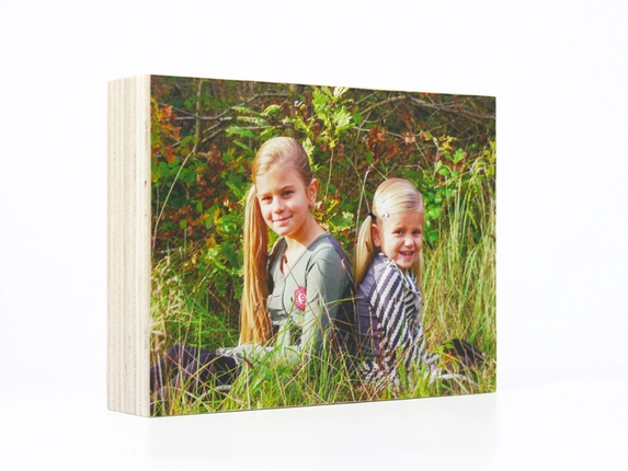 Fotoblock aus Holz.