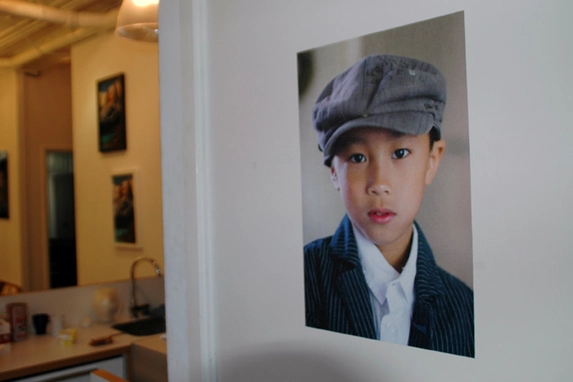 Persönliches Portraitfoto als Poster gedruckt.