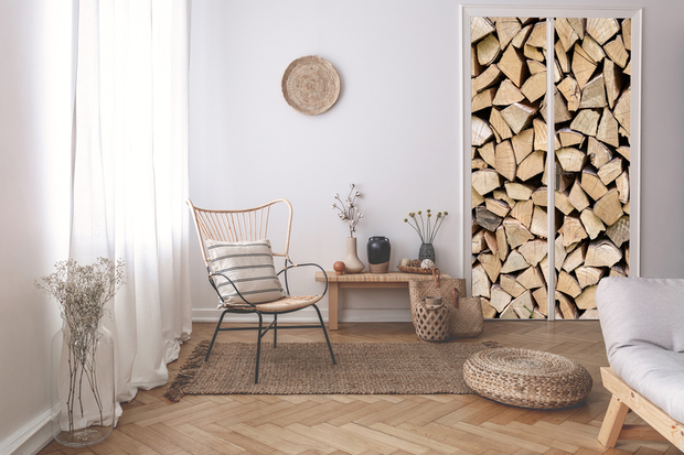 Türaufkleber Holzstruktur aus der wunderschönen Photo Gift Bilddatenbank.