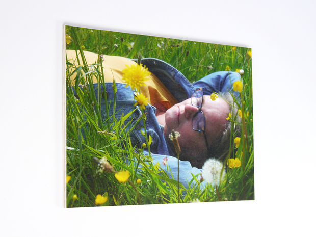 Portretfoto op multiplex