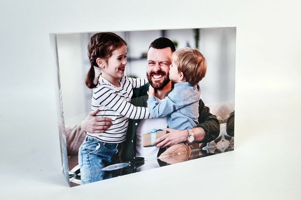 Familiefoto in plexiglas