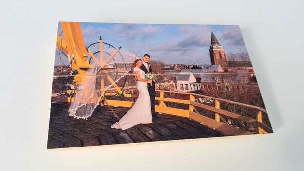 Foto op hout wanddecoratie